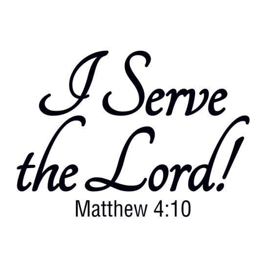 Collection of I Serve The Lord! Promotional Product Tattoo in a gallery layout