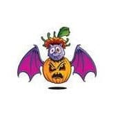 Collection of Kids Pumpkin & Bat Promotional Product Tattoo in a gallery layout