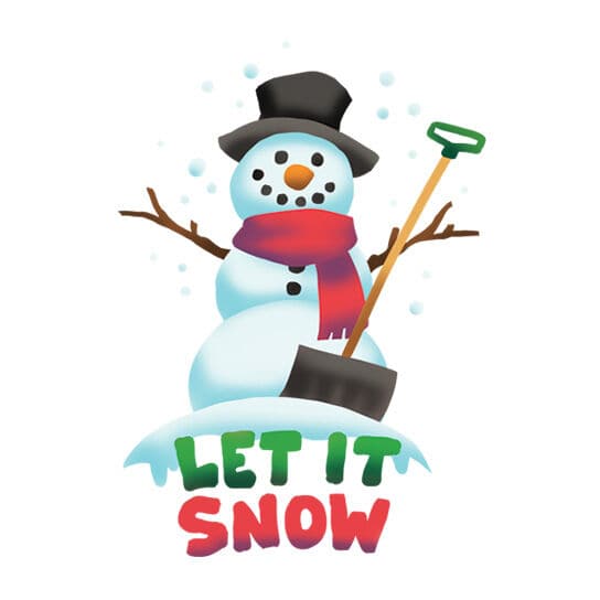 Collection of Let It Snow Promotional Product Tattoo in a gallery layout