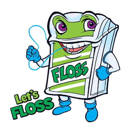 Collection of Lets Floss Promotional Product Tattoo in a gallery layout