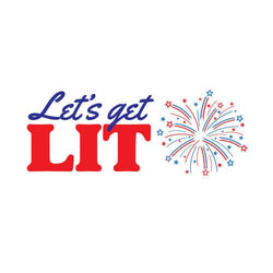 Collection of Let's Get Lit Promotional Product Tattoo in a gallery layout