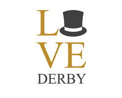 Collection of Metallic Love Derby Promotional Product Tattoo in a gallery layout