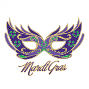 Collection of Metallic Mardi Gras Masquerade Mask Temporary Tattoo in a gallery layout