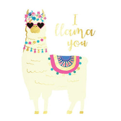 Collection of Metallic Llama Love Promotional Product Tattoo in a gallery layout