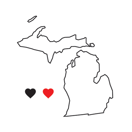 Collection of Michigan State Pride Promotional Product Tattoo in a gallery layout