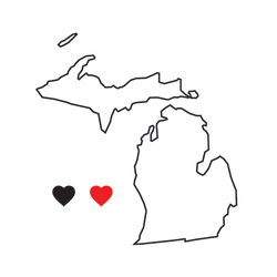 Collection of Michigan State Pride Promotional Product Tattoo in a gallery layout