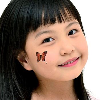 Collection of Monarch Butterfly Temporary Tattoo in a gallery layout