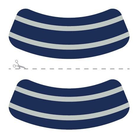 Collection of Navy & Silver Eye Black Promotional Product Tattoo in a gallery layout