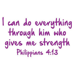 Collection of Phillippians 4:13 Promotional Product Tattoo in a gallery layout