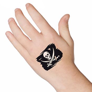 Collection of Pirate Flag Temporary Tattoo in a gallery layout