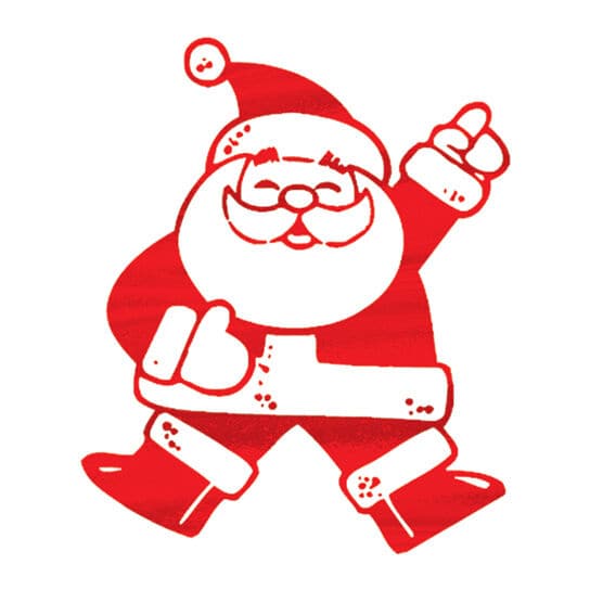 Collection of Metallic Santa Claus Promotional Product Tattoo in a gallery layout