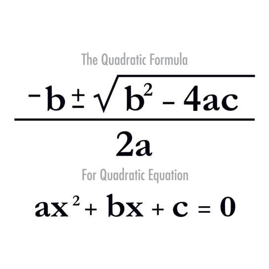 Collection of Quadratic Formula Promotional Product Tattoo in a gallery layout