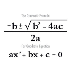 Collection of Quadratic Formula Promotional Product Tattoo in a gallery layout