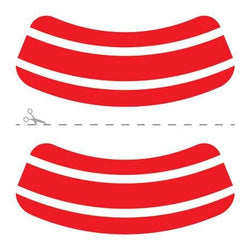 Collection of Red & White Eye Black Promotional Product Tattoo in a gallery layout
