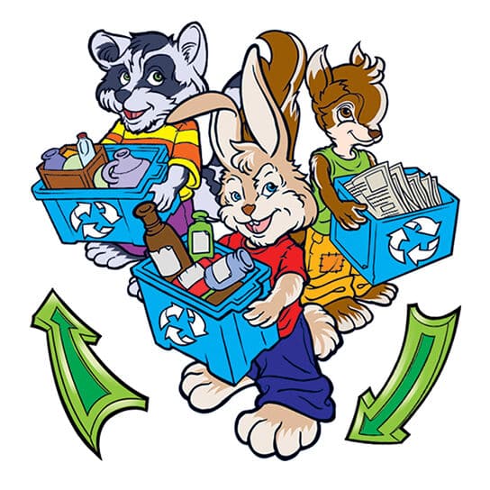 Collection of Reduce Reuse Recycle Promotional Product Tattoo in a gallery layout