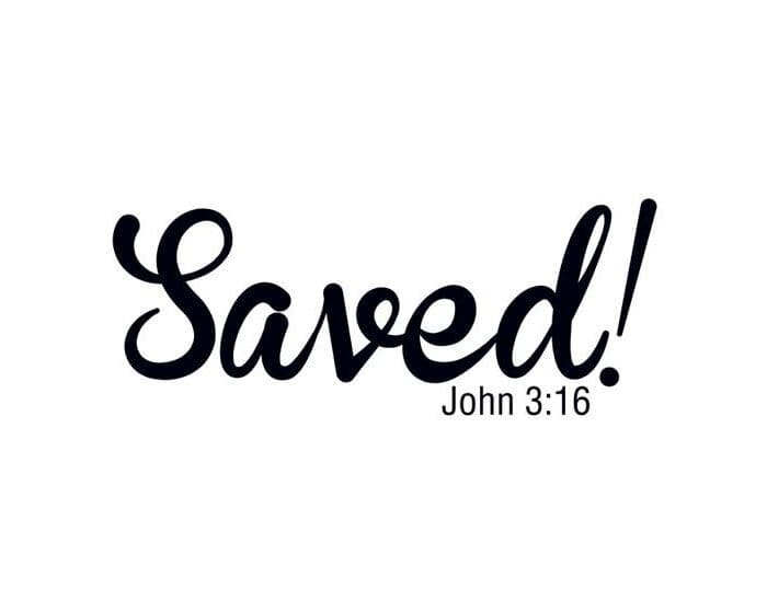 Collection of Saved! John 3:16 Promotional Product Tattoo in a gallery layout
