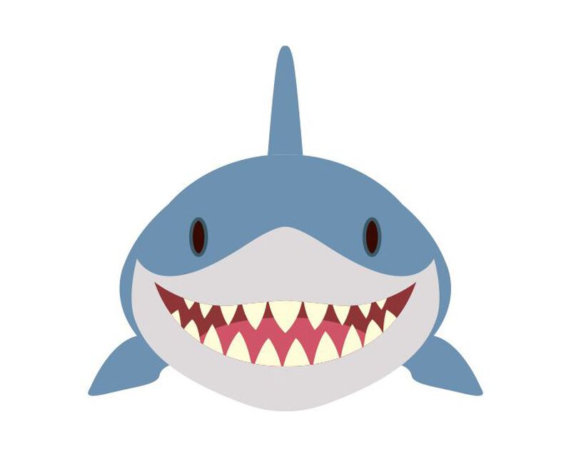 Collection of Shark Face Temporary Tattoo in a gallery layout