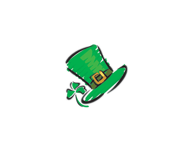 Collection of Leprechaun Hat Sketch Promotional Product Tattoo in a gallery layout