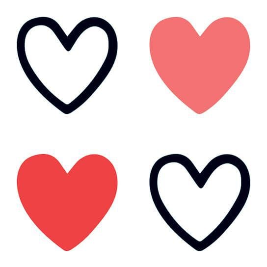 Collection of Small Hearts Promotional Product Tattoo in a gallery layout
