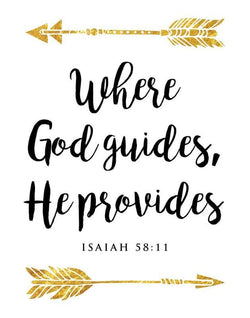 Collection of Metallic Isaiah 58:11 Promotional Product Tattoo in a gallery layout