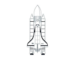 Collection of NASA Space Shuttle Sleeve Temporary Tattoo in a gallery layout
