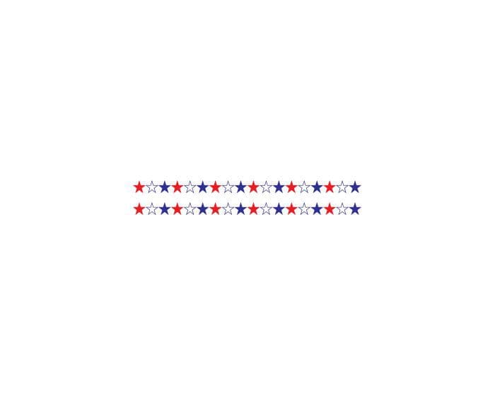 Collection of Patriotic Stars Bracelet Promotional Product Tattoo in a gallery layout