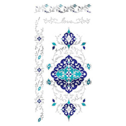Collection of Metallic Teal Temptation Collection Promotional Product Tattoo in a gallery layout