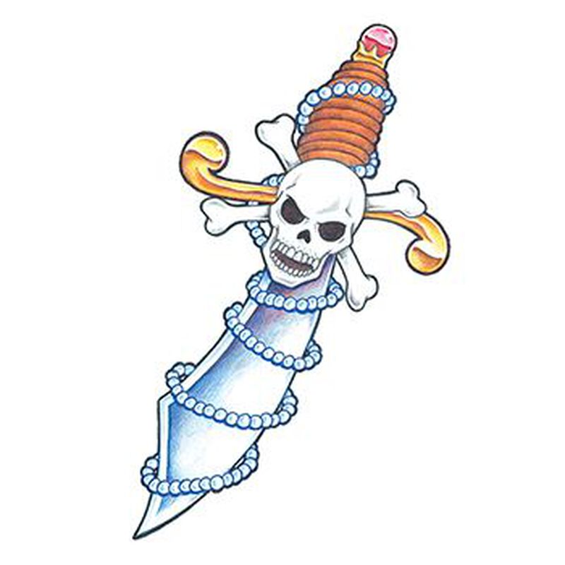 Collection of Traditional Pirate Sword Temporary Tattoo in a gallery layout