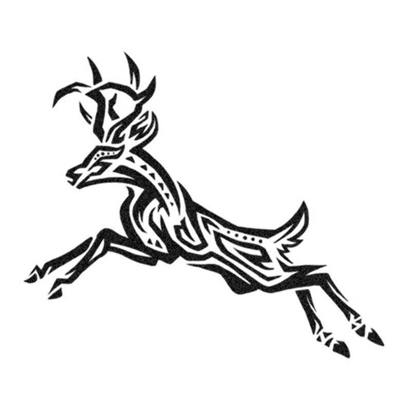 Collection of Tribal Deer Temporary Tattoo in a gallery layout