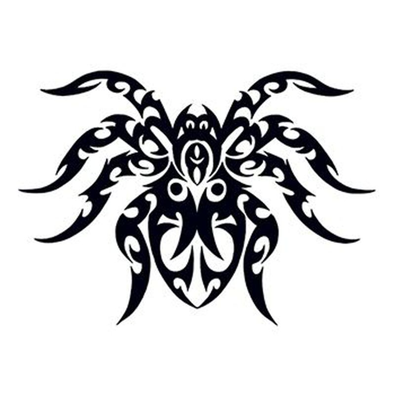 Collection of Tribal Spider Temporary Tattoo in a gallery layout
