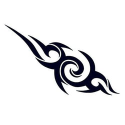 Collection of Tribal Swirl Design Temporary Tattoo in a gallery layout