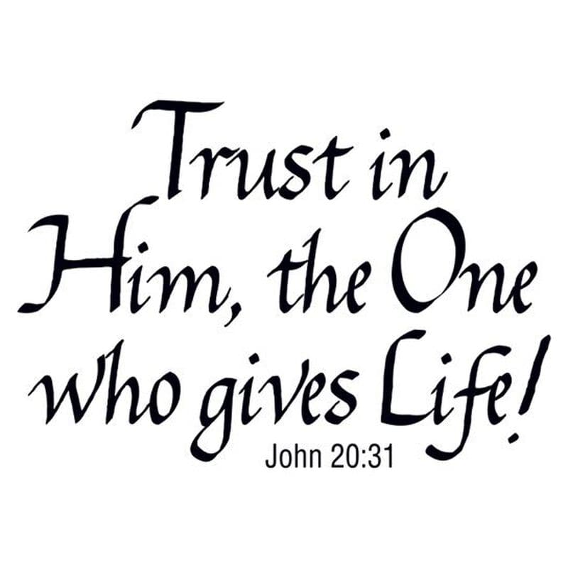 Collection of Trust In Him Promotional Product Tattoo in a gallery layout