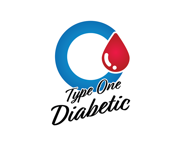 Collection of Type 1 Diabetic Blue Circle Promotional Product Tattoo in a gallery layout