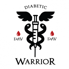 Collection of Type 1 Diabetic Warrior Promotional Product Tattoo in a gallery layout