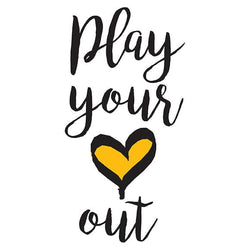 Collection of Play Your Heart Out Promotional Product Tattoo in a gallery layout